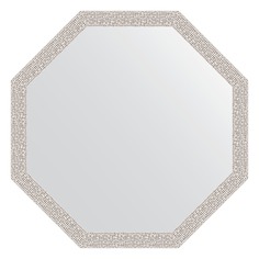 Зеркало в багетной раме Evoform мозаика хром 46 мм 68,2х68,2 см