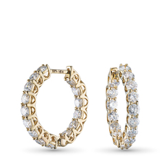 Серьги из желтого золота э0312сг03194200_white ЭПЛ Даймонд