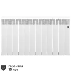 Радиатор Royal Thermo Vittoria 500/80 биметалл 12 секций боковое подключение цвет белый