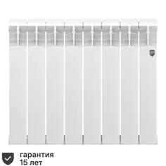 Радиатор Royal Thermo Vittoria 500/80 биметалл 8 секций боковое подключение цвет белый