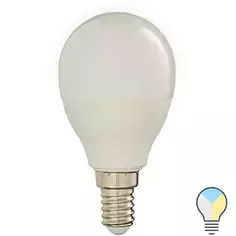 Лампа умная светодиодная Wi-Fi Osram Smart Plus E14 220-240 В 5 Вт шар малый матовая 470 лм, изменение оттенков белого Ledvance