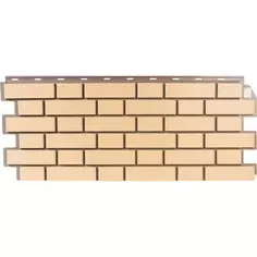 Фасадная панель FineBer Кирпич облицовочный цвет жёлтый