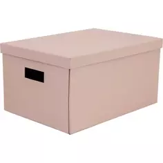 Коробка складная 40x28x20 см картон цвет розовый Storidea