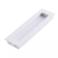 Ручка врезная мебельная 128 мм, цвет белый Без бренда