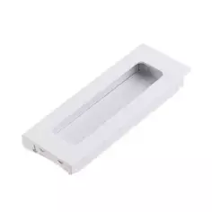 Ручка врезная мебельная 96 мм, цвет белый Без бренда