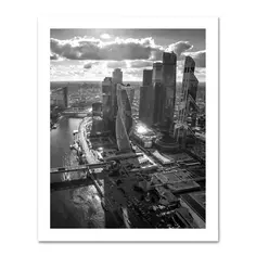 Постер Москва-Сити 40x50 см Без бренда