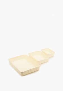 Комплект корзин Curver FILO кремовый (A4+A5+A6)