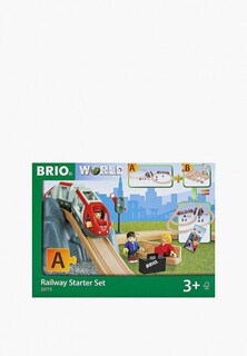 Конструктор Brio BRIO Стартовый игр.наб.к арт.33394 для построения разных ж/д,буклет-инструкция,26 эл.,37х12х27см,кор.