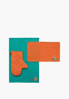 Набор кухонного текстиля Семейные ценности Морковный смузи, коллекция Горлица