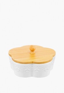 Контейнер для хранения продуктов Elan Gallery "Белый узор" 900 мл