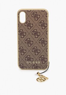 Чехол для iPhone Guess X / XS, 4G Charms collection Brown