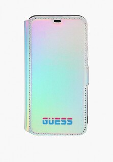 Чехол для iPhone Guess 11 Pro, Iridescent Booktype PU Silver