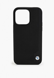 Чехол для iPhone BMW 13 Pro, Signature Genuine leather Seat Debossed Hard Black