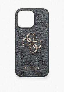 Чехол для iPhone Guess 13 Pro, PU 4G Big metal logo Hard Grey