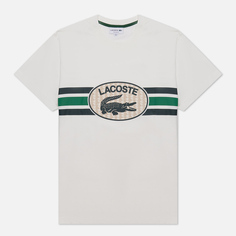 Мужская футболка Lacoste Monogram Print Regular Fit, цвет белый, размер XL