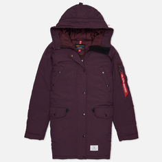 Женская куртка парка Alpha Industries N-3B Altitude Mod, цвет бордовый