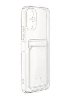 Чехол Zibelino для Tecno Spark 9 Pro Silicone Card Holder защита камеры Transparent ZSCH-TCN-SP9-PRO-CAM-TRN