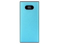 Внешний аккумулятор TFN Power Bank Blaze LCD PD 22.5W 10000mAh Light Blue TFN-PB-268-LB