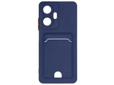 Чехол DF для Realme C55 Silicone с отделением для карты Dark Blue rmCardCase-09