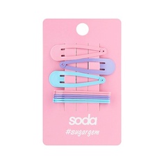 SODA Набор заколок для волос пастельных цветов #sugargem So.Da