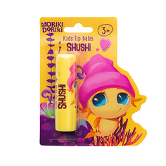 Бальзам для губ MORIKI DORIKI Детский бальзам для губ Shushi с ароматом ягодной карамельки