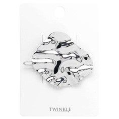 TWINKLE Заколка для волос CRUMPLED SILVER