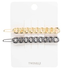 Набор заколок для волос TWINKLE Заколки для волос BLACK AND GOLD CHAIN