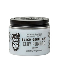 SLICK GORILLA Глина для укладки волос сильной фиксации Clay Pomade Firm Hold