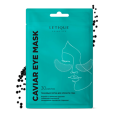 Патчи для глаз LETIQUE COSMETICS Тканевые патчи для области вокруг глаз CAVIAR EYE MASK 1.0