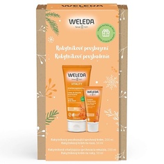 Набор средств для ухода за телом WELEDA Набор Облепиховый крем для душа Vitality + Крем для рук Vitality