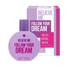 Женская парфюмерия YOU & WORLD Туалетная вода женская Believe me Follow your dream Кокос и Ваниль 50