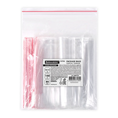 Расходные материалы для кухни BRAUBERG Пакеты с замком очень прочные ZIP LOCK EXTRA 100