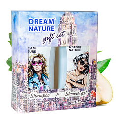 Набор средств для ванной и душа DREAM NATURE Косметический подарочный набор для женщин "Увлажняющий"