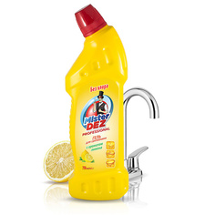 Чистящее средство для туалета MISTER DEZ Средство чистящее для сантехники, без хлора, с ароматом лимона / против ржавчины 750