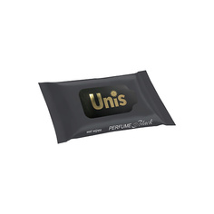 Салфетки для тела UNIS Влажные Салфетки Антибактериальные Perfume Black 15