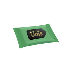 Салфетки для тела UNIS Влажные Салфетки Антибактериальные Perfume Green 15