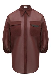 Хлопковая блузка Brunello Cucinelli