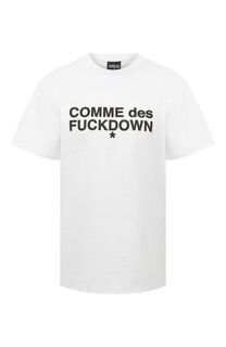 Хлопковая футболка Comme des Fuckdown