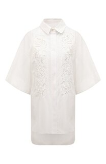 Хлопковая рубашка Elie Saab