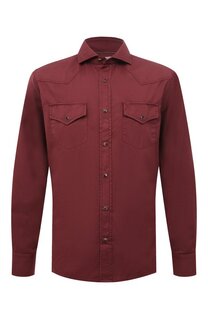 Хлопковая рубашка Brunello Cucinelli