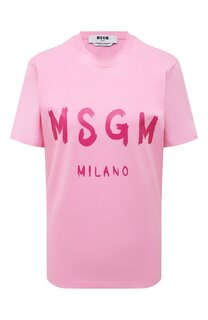 Хлопковая футболка MSGM