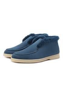 Замшевые ботинки Open Walk Loro Piana