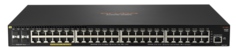 Коммутатор PoE HPE JL558A Aruba 2930F 48G PoE + 4SFP + 1/10Gbe + Switch (48x10/100/1000 PoE+ RJ-45 + 4 uplink/стек/SFP до 10/100/1000/10000, Managed,