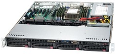 Серверная платформа 1U Supermicro SYS-5019P-MT (1x3647, C622, 8xDDR4, 4x3.5" HS, 2x10GE, 350W,Rail)