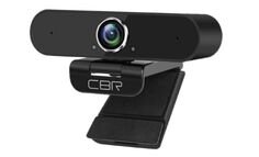 Веб-камера CBR CW 875QHD Black с матрицей 5 МП, разрешение видео 2560х1440, USB 2.0, встроенный микрофон с шумоподавлением, автофокус, крепление на мо