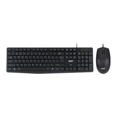 Клавиатура и мышь Acer OMW141 ZL.MCEEE.01M черные, 104 кл, 1200 dpi
