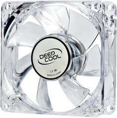 Вентилятор для корпуса Deepcool XFan 80L/B 80x80x25mm (1800rpm, 20.3dB, 21.8 CFM, 3-pin, Blue LED) Ret