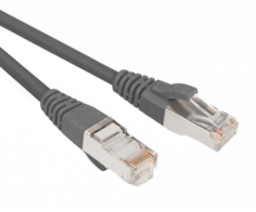 Кабель патч-корд SF/UTP 5e кат. 20м Hyperline PC-LPM-SFTP-RJ45-RJ45-C5e-20M-LSZH-GY экранированный, Cat.5е (100% Fluke Component Tested), LSZH, 20 м,