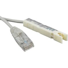 Кабель патч-корд Hyperline PC-110-RJ45-1P-CX-1M-LSZH-GY 110 тип-RJ45, 1 пара, LSZH, 1 м, серый