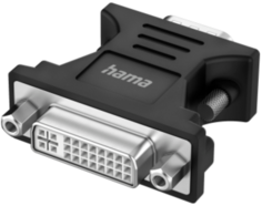 Адаптер HAMA H-200341 00200341 DVI-I (m)/VGA (m) черный